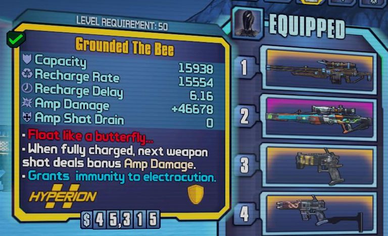 borderlands 2 bee shield immunity